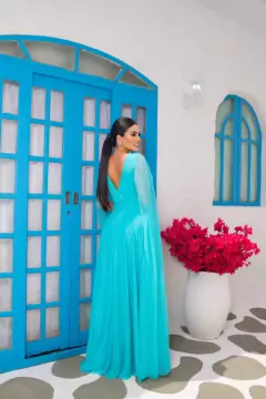 VESTIDO DE FESTA LONGO BRILHOSO CAPA LAS VEGAS - Fábrica dos Vestidos