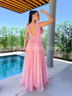 VESTIDO DE FESTA LONGO COM BRILHO TENDÊNCIA DO P AO PLUS SIZE LAÇO NO OMBRO DUBAI - Fábrica dos Vestidos