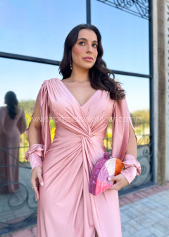 VESTIDO DE FESTA LONGO TENDÊNCIA FASHIONISTA MANGA LONGA MALÁUI - comprar online