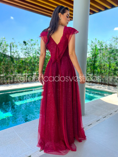 Imagem do VESTIDO DE FESTA LONGO TULE COM BRILHO CANCÚN