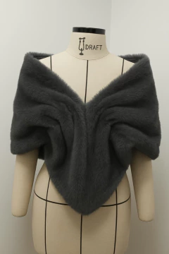 ESTOLA DE PELO TENDÊNCIA QUENTINHA PARA VESTIDO DE FESTA