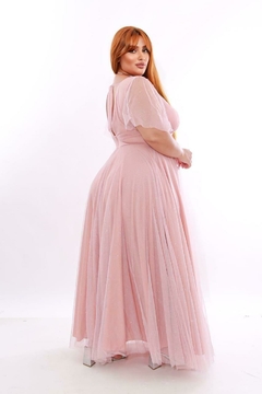 VESTIDO DE FESTA LONGO PLUS SIZE COM BRILHO LUXEMBURGO na internet