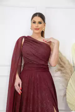 VESTIDO DE FESTA LONGO CAPA TULE COM BRILHO GUATEMALA - Fábrica dos Vestidos