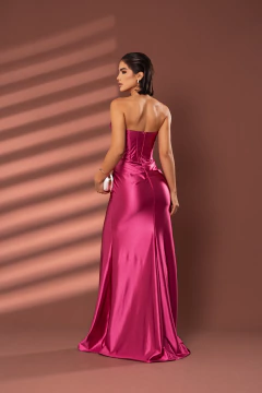 VESTIDO DE FESTA TENDÊNCIA FASHIONISTA TOMARA QUE CAIA COM FENDA SALAMANCA na internet