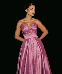 VESTIDO DE FESTA LONGO TOMARA QUE CAIA COM BOLSO TOLEDO - comprar online