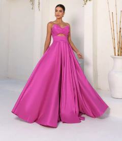 VESTIDO DE FESTA LONGO TOMARA QUE CAIA COM BOLSO TOLEDO - loja online