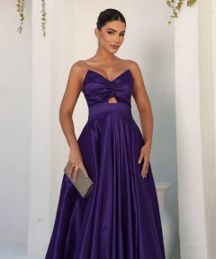 VESTIDO DE FESTA LONGO TOMARA QUE CAIA COM BOLSO TOLEDO - comprar online