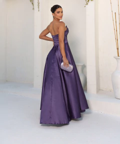 VESTIDO DE FESTA LONGO TOMARA QUE CAIA COM BOLSO TOLEDO - loja online