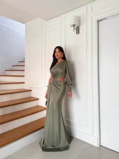 VESTIDO DE FESTA LONGO FASHIONISTA TENDÊNCIA INGLATERRA
