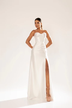 Imagem do VESTIDO DE FESTA TENDÊNCIA FASHIONISTA TOMARA QUE CAIA COM FENDA SALAMANCA