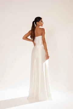 VESTIDO DE FESTA TENDÊNCIA FASHIONISTA TOMARA QUE CAIA COM FENDA SALAMANCA - Fábrica dos Vestidos