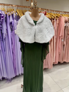 ESTOLA DE PELO TENDÊNCIA QUENTINHA PARA VESTIDO DE FESTA - loja online