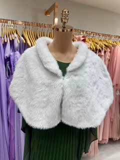 ESTOLA DE PELO TENDÊNCIA QUENTINHA PARA VESTIDO DE FESTA - Fábrica dos Vestidos