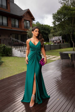 VESTIDO DE FESTA TENDÊNCIA ALÇA EM STRASS DENVER - loja online
