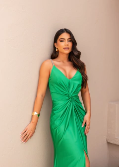 VESTIDO DE FESTA TENDÊNCIA ALÇA EM STRASS DENVER - loja online