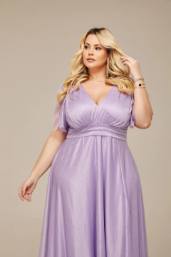 VESTIDO DE FESTA LONGO TULE COM BRILHO PLUS SIZE WINCHESTER - loja online