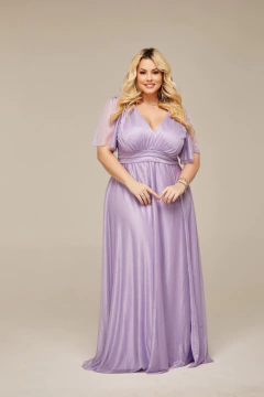 VESTIDO DE FESTA LONGO TULE COM BRILHO PLUS SIZE WINCHESTER na internet