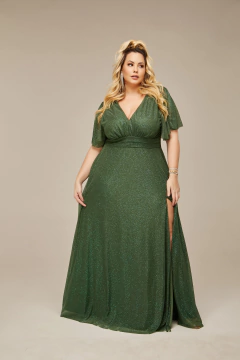 VESTIDO DE FESTA LONGO TULE COM BRILHO PLUS SIZE WINCHESTER - loja online