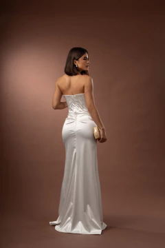VESTIDO DE FESTA TENDÊNCIA FASHIONISTA TOMARA QUE CAIA COM FENDA SALAMANCA na internet