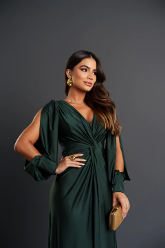 Imagem do VESTIDO DE FESTA LONGO TENDÊNCIA FASHIONISTA MANGA LONGA MALÁUI