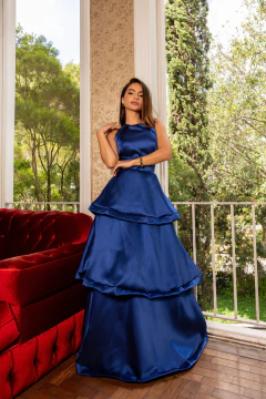 VESTIDO DE FESTA LONGO ACETINADO FASHIONISTA LANÇAMENTO ANDRADAS na internet