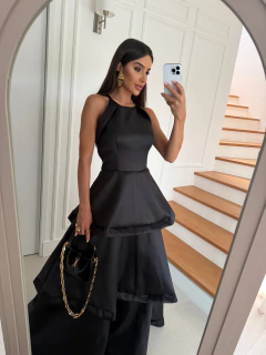 VESTIDO DE FESTA LONGO ACETINADO FASHIONISTA LANÇAMENTO ANDRADAS - comprar online