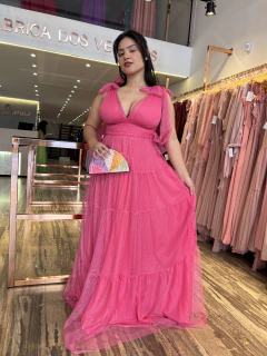 VESTIDO DE FESTA TULE SAIA TRÊS MARIAS BRILHOSO ESTADOS UNIDOS