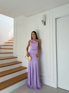 Imagem do VESTIDO DE FESTA LONGO MALHA PRADA COM FENDA TENDÊNCIA NASSAU