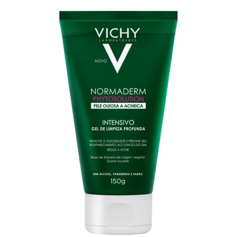 150g Gel de Limpeza Profunda Intensivo Normaderm Phytosolution Pele Oleosa a Acneica Vichy