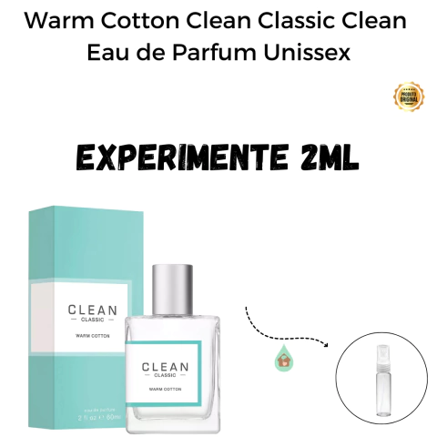 Fracionado 2ml Warm Cotton Clean Classic Clean Eau de Parfum Unissex
