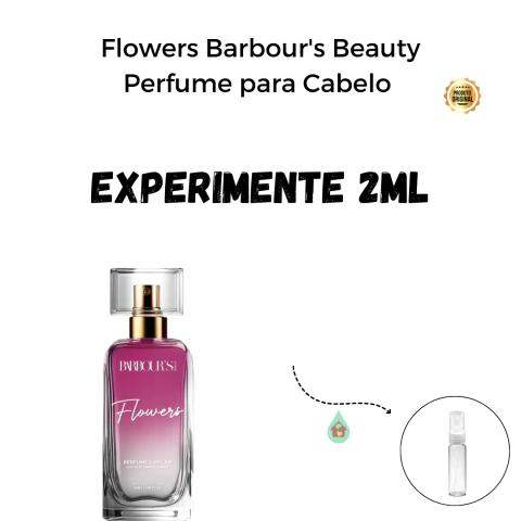 Fracionado 2ml Flowers Barbour's Beauty Perfume para Cabelo Inspiração Olfativa L'interdit Givenchy Feminino