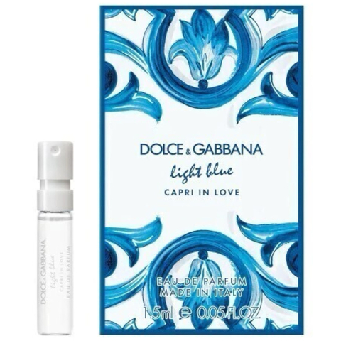 Flaconete 1,5ml Light Blue Capri in Love Dolce & Gabbana Eau de Parfum Feminino