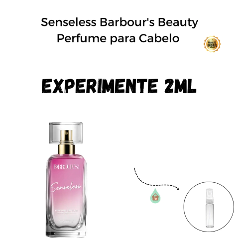 Fracionado 2ml Senseless Barbour's Beauty Perfume para Cabelo Inspiração Olfativa Paradoxe Prada Feminino