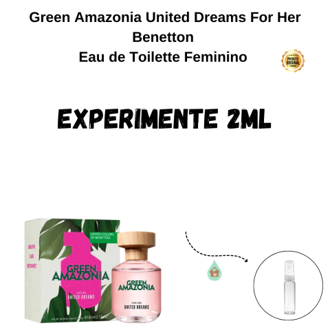 Fracionado 2ml Green Amazonia United Dreams For Her Benetton Eau de Toilette Feminino