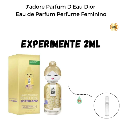Fracionado 2ml Golden Vanilla Sisterland Benetton Eau de Toilette Feminino