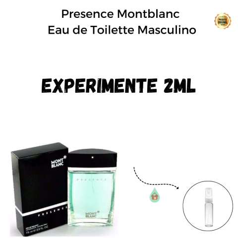 Fracionado 2ml Presence Montblanc Eau de Toilette Masculino
