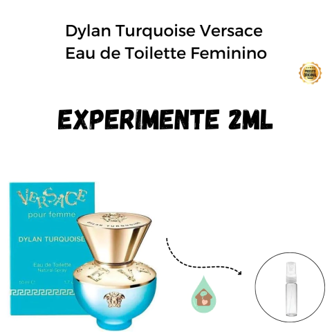 Fracionado 2ml Dylan Turquoise Versace Eau de Toilette Perfume Feminino