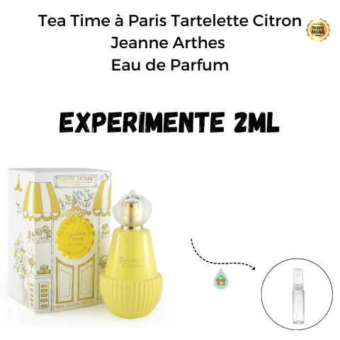 Fracionado 2ml Tea Time à Paris Tartelette Citron Jeanne Arthes Eau de Parfum Feminino