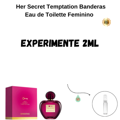 Fracionado 2ml Her Secret Temptation Banderas Eau de Toilette Feminino