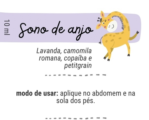 Sinergia de Óleos Essenciais Sono de Anjo para Bebês