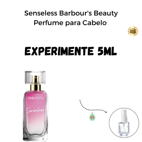 Fracionado 5ml Senseless Barbour's Beauty Perfume para Cabelo Inspiração Olfativa Paradoxe Prada