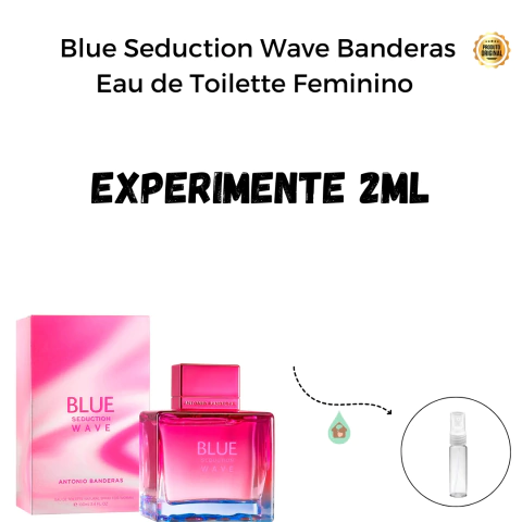 Fracionado 2ml Blue Seduction Wave Banderas Eau de Toilette Feminino