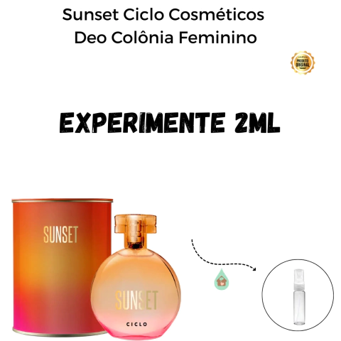 Fracionado 2ml Sunset Ciclo Cosméticos Deo Colônia Feminino