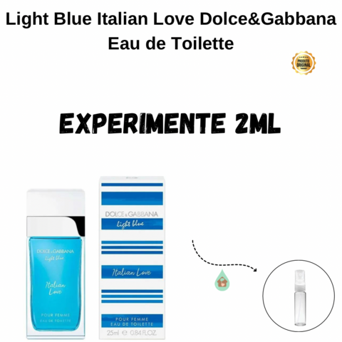 Fracionado 2ml Light Blue Italian Love Dolce&Gabbana Eau de Toilette
