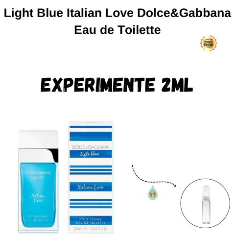 Fracionado 2ml Light Blue Italian Love Dolce&Gabbana Eau de Toilette Feminino