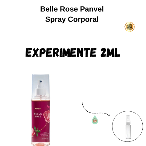 Fracionado 2ml Belle Rose Panvel Spray Corporal Feminino