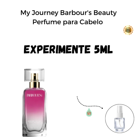 Fracionado 5ml My Journey Barbour's Beauty Perfume para Cabelo Inspiração Olfativa My Way Giorgio Armani