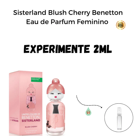 Fracionado 2ml Sisterland Blush Cherry Benetton Eau de Parfum Feminino