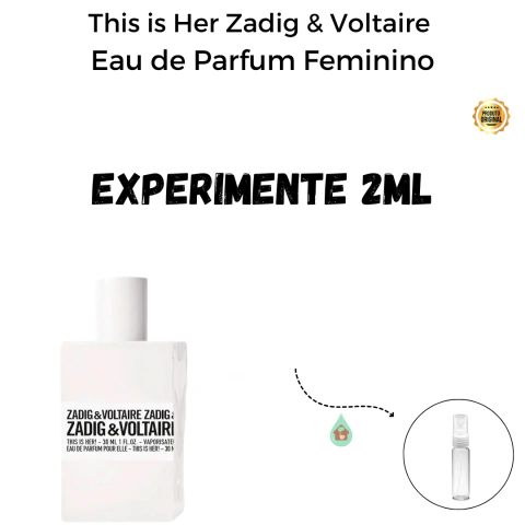 Fracionado 2ml This is Her Zadig & Voltaire Eau de Parfum Feminino