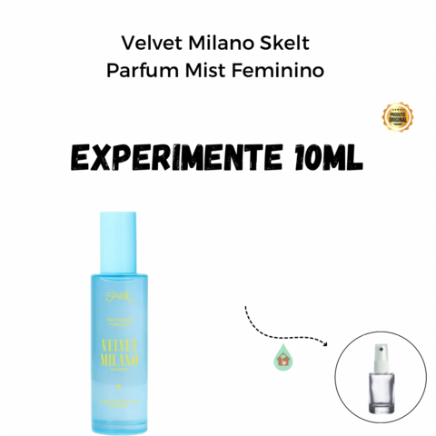 Fracionado 10ml Velvet Milano Skelt Parfum Mist Feminino